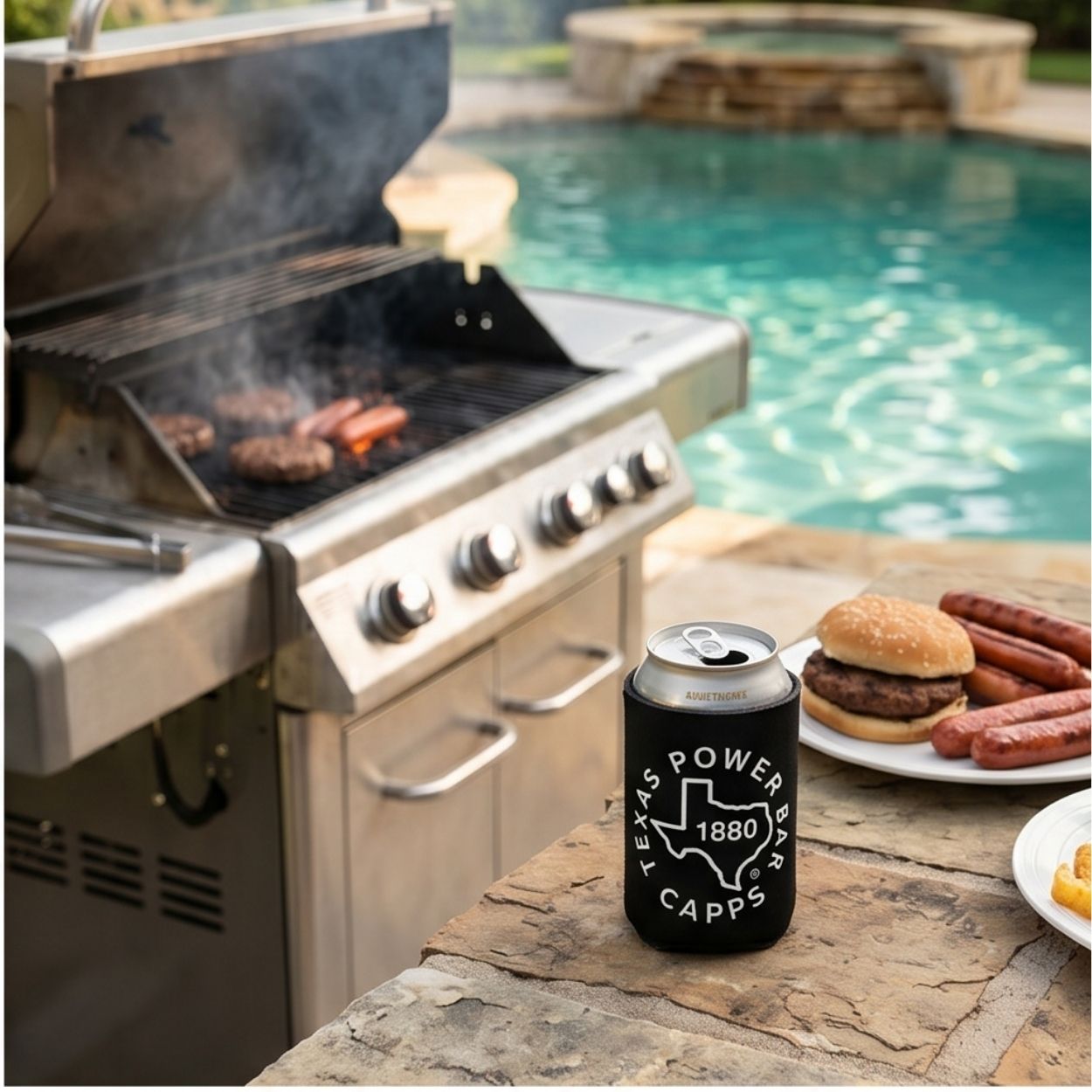 Texas Power Bar Drink Koozie