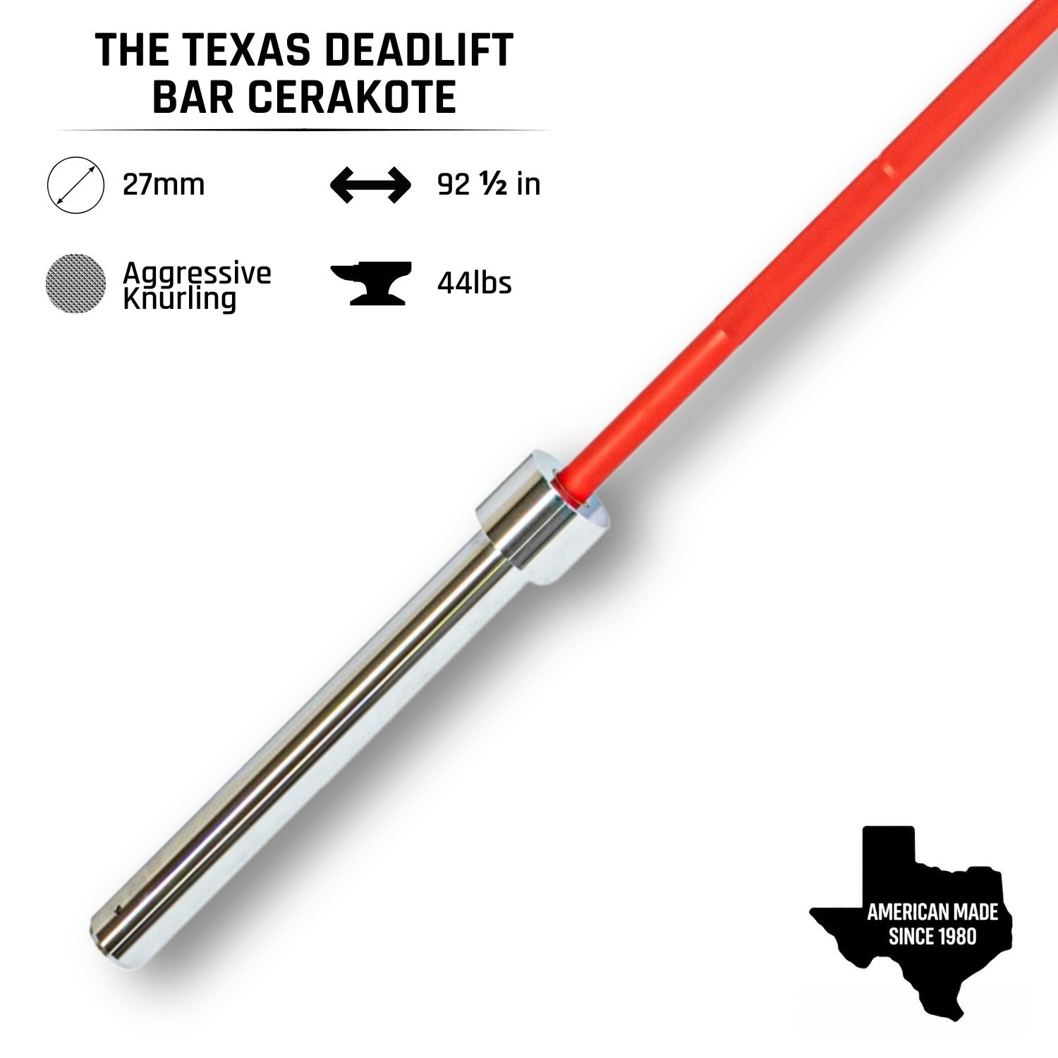 Texas Deadlift Bar Cerakote